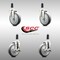Service Caster 5 Inch 316SS Thermoplastic Rubber Swivel 1-3/8 Inch Stem Caster Brake SCC, 2PK SCC-SS316EX20S514-TPRB-2-TLB-2-138 - alternate 5